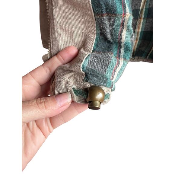 VTG 90s Mickey Inc Kids size L 8/10 Winnie Pooh Khaki Flannel Button Up Jacket - Picture 13 of 14